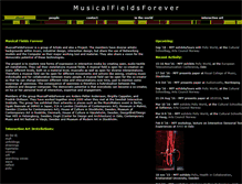 Tablet Screenshot of musicalfieldsforever.com